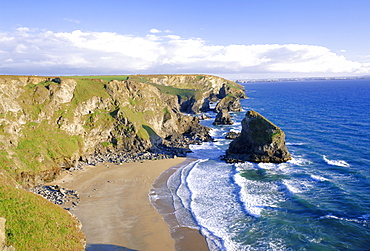 Bedruthan Steps, north coast, Cornwall, England, UK