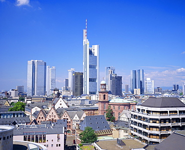 City skyline, Frankfurt-am-Main, Hessen, Germany, Europe