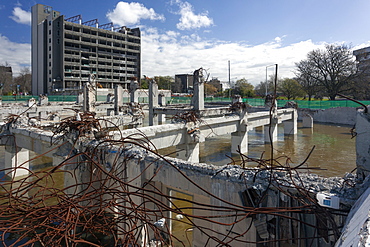 Ruined buildings following earthquakes, Christchurch, Canterbury, South Island, New Zealand, Pacific