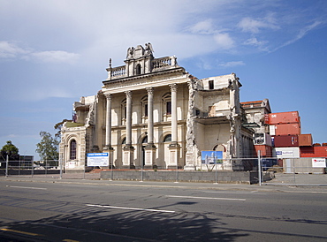 Catholic Basilica, Cathedral of the Blessed Sacrament, ruined by earthquakes, Christchurch, Canterbury, South Island, New Zealand, Pacific