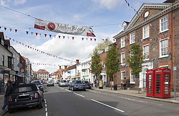 Old Post Office Building and High Street, Marlow, Buckinghamshire, England, United Kingdom, Europe