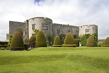 Chirk Castle from the gardens, Wrexham County, Wales, United Kingdom, Europe