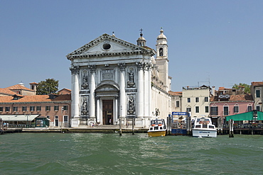 Church of Santa Maria di Visitazione from Giudecca Canal, Venice, UNESCO World Heritage Site, Veneto, Italy, Europe