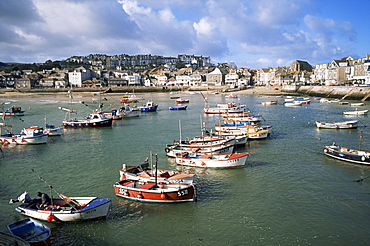 St. Ives harbour, St. Ives, Cornwall, England, United Kingdom, Europe