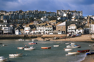 St. Ives harbour, St. Ives, Cornwall, England, United Kingdom, Europe