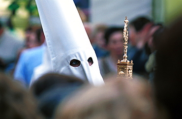 Malaga-Spain - Easter Week (Semana Santa) - A penitent in procession 