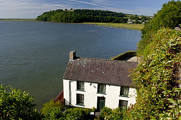 The Dylan Thomas's Georgian Boat House at Laugharne, Carmarthenshire, Wales, United Kingdom, Europe