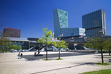 Place Francois Mitterand and Lille Europe TGV station, Lille, Nord-Pas de Calais, France, Europe