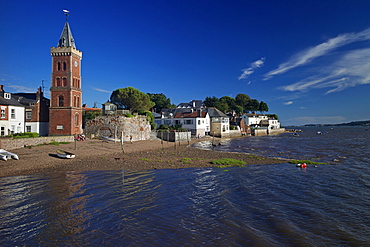 Peters Tower, the harbour, Lympstone, Exe Estuary, Devon, England, United Kingdom, Europe