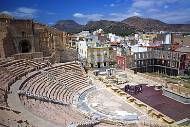 The Roman Theatre, Cartagena, Spain, Europe