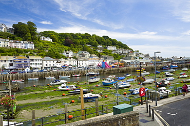 Looe harbour and bridge, Cornwall, England, United Kingdom, Europe