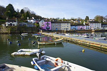 Harbour at Dittisham on the River Dart, South Devon, England, United Kingdom, Europe