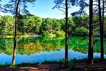 The Blue Pool Nature Reserve, Furzebrook Estate, Wareham, Dorset, England, United Kingdom, Europe