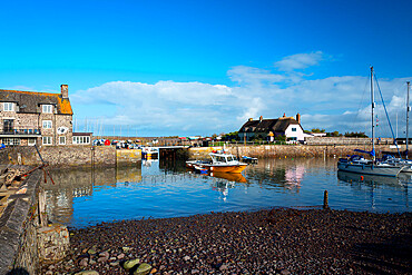 The harbour at Porlock Weir, West Somerset, UK