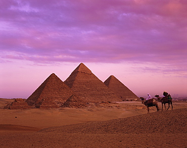 The Pyramids at dawn, Giza, Egypt