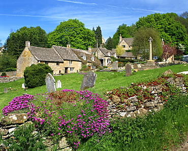 Cemetery at the small village of Snowhill, in the Cotswolds, Gloucestershire, England, United Kingdom, Europe