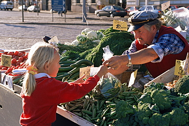 Market on Norra Esplanaden by Etalasatama Harbour, Helsinki, Finland, Scandinavia, Europe