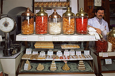 Sweet shop in Istanbul, Turkey, Europe