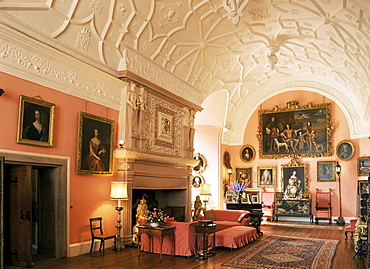 Sitting room, Glamis Castle, Highland region, Scotland, United Kingdom, Europe