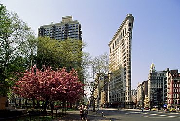 The Flatiron Building, W. 23rd and Broadway, New York, New York State, United States of America, North America