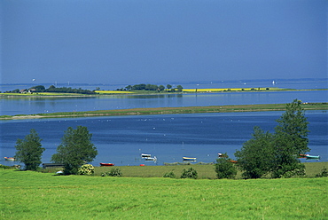 Inlet in the coastline of Aero Island, Denmark, Scandinavia, Europe