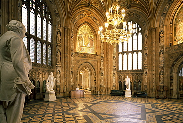 Central Lobby, Houses of Parliament, Westminster, London, England, United Kingdom, Europe