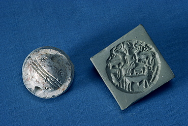 Steatite Dilmun seals from around 2350 BC, New National Museum, Manama, Bahrain, Middle East