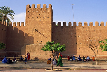 City walls, Taroudannt, Morocco, North Africa, Africa