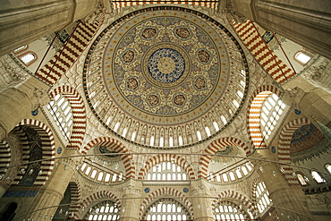 Interior of the Selimiye Mosque, Edirne, Anatolia, Turkey, Asia Minor, Eurasia