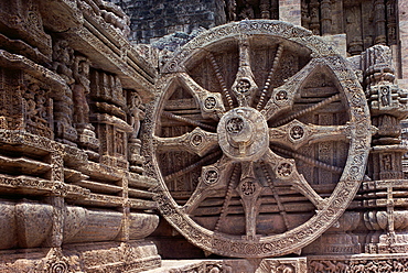 Detail from the Konarak Temple, UNESCO World Heritage Site, Orissa state, India, Asia