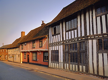 Timbered houses at Lavenham, Suffolk, England, UK, Europe