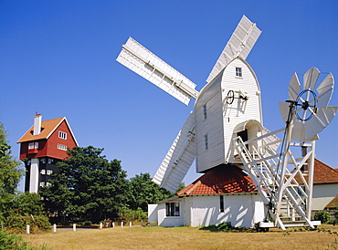 House in the Clouds and Windmill, Thorpeness, Suffolk, England