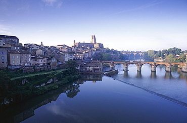 Town of Albi, Tarn River, Tarn Region, France, Europe