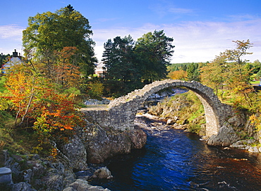 Old Bridge of Carr, Carrbridge, Highlands Region, Scotland, UK, Europe