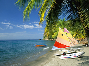 Beach at Anse Chastenet, St. Lucia, Windward Islands, West Indies, Caribbean, Central America