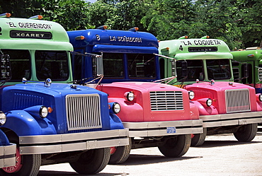 Buses, Mexico, North America