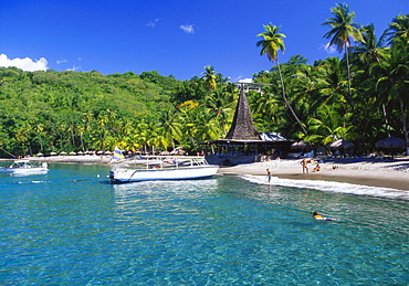 Beach at Anse Chastenet, St Lucia, Caribbean