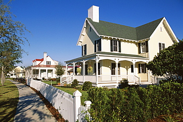 Celebration town built by Disney, Florida, United States of America (U.S.A.), North America