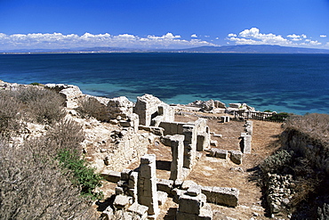 Tharros, Roman site near Oristano, Sardinia, Italy, Mediterranean, Europe