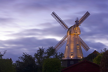 The Union Mill at dusk, Cranbrook, Kent, England, United Kingdom, Europe