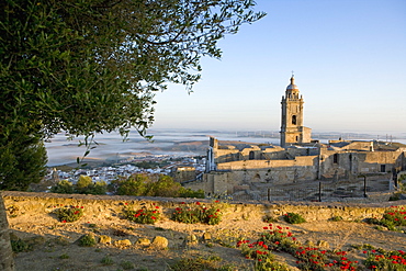 Misty view, Medina Sidonia, Andalucia, Spain, Europe