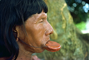 Xingu tribesman, Suya, Brazil, South America