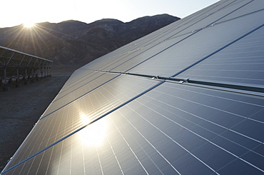 Arava Power solar panel field, Kibbutz Ketura, Southern Arava Valley, Israel, Middle East