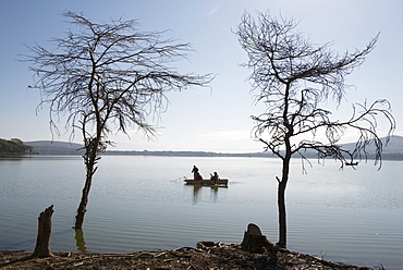 Lake Oloiden near lake Naivasha, Rift valley, Kenya, East Africa