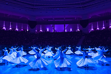 Whirling Dervishes at the Mevlana Culture Centre, Konya, Central Anatolia, Turkey, Asia Minor, Eurasia