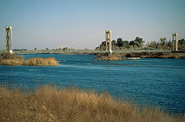 The River Euphrates at Deir Ez-Zur, Syria, Middle East