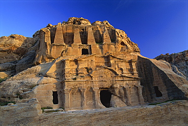 Obelisk tomb and Bab Es-Siq Tricinium tomb, Petra, UNESCO World Heritage Site, Jordan, Middle East