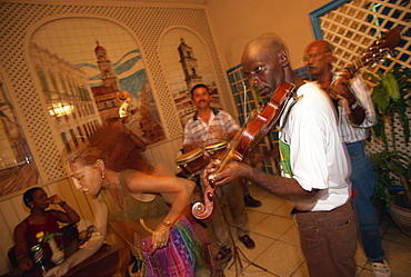 Traditional live music in a bar in Havana, Cuba, West Indies, Central America