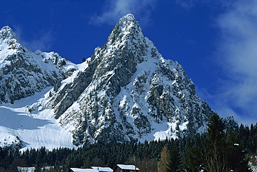 Dramatic peak at Brunni', near Zurich, Switzerland, Europe