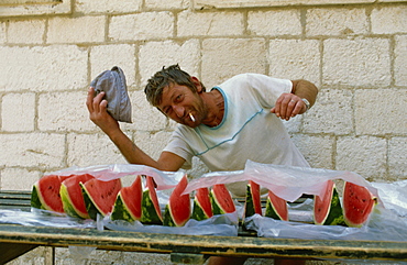 Water melon seller, Dubrovnik, Croatia, Europe